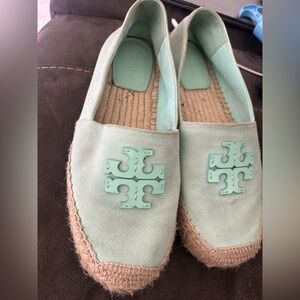 Tory Burch Mint Green Espadrille Sz 9